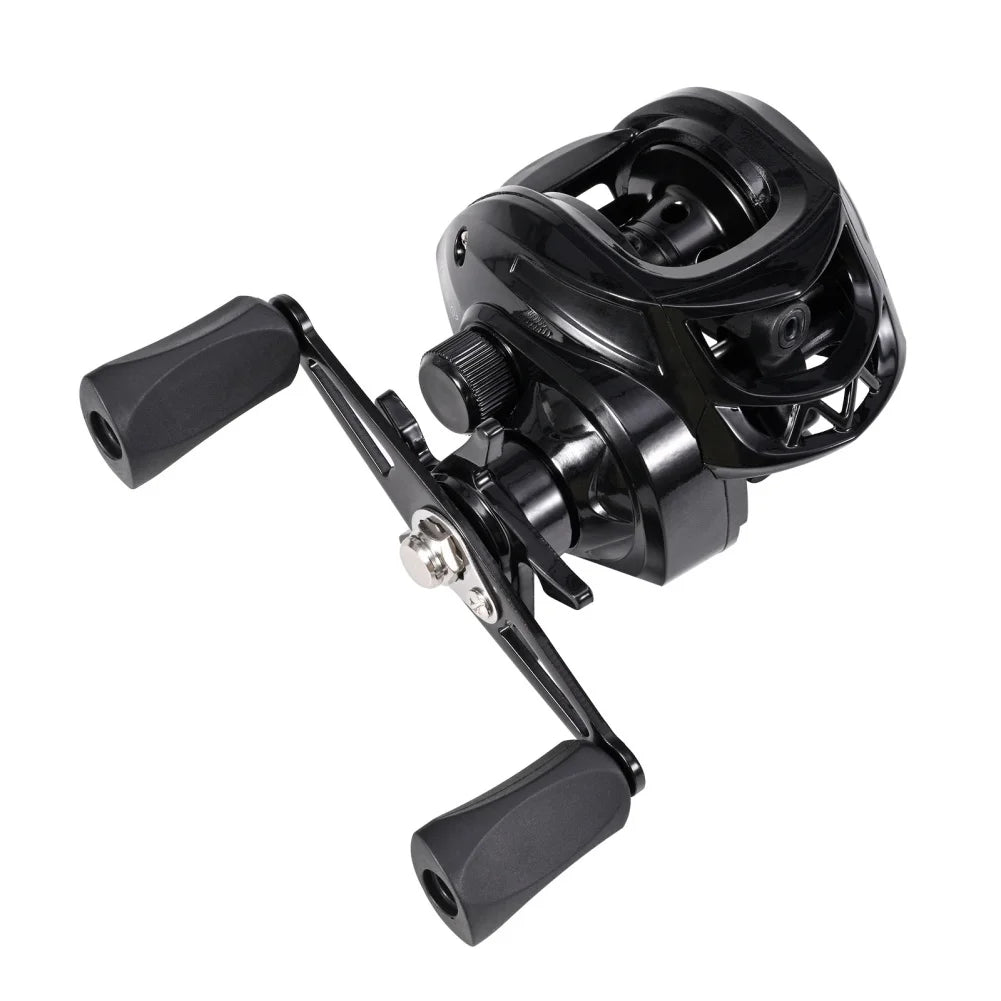 Fishing Reel Baitcasting Gear Ratio 7.2:1 Casting Reel Right / Left Handed 12LB Max Drag For Outdoor Freshwater Saltwater