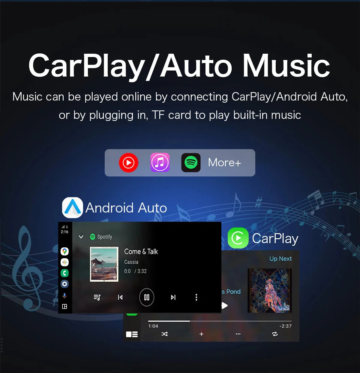 3in1 Car Video Box Wireless CarPlay Android Auto Adapter Android TV Box Bulit in Youtube Nexflit Smart Car Intelligent Systems