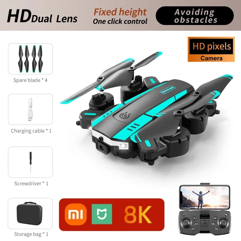 10000m ﻿t6 Drone 8k Profesional 4k Hd Gps Camera Obstacle Avoidance Aerial Photography Optical Flow Foldable Portable Quadcopter