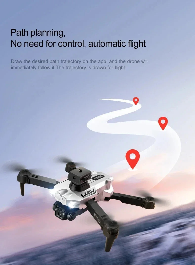 Lenovo LU200 Pro RC Drone 8K GPS HD Aerial Photography Triple-camera Omnidirectional Obstacle Avoidance Brushless Drone 10000m