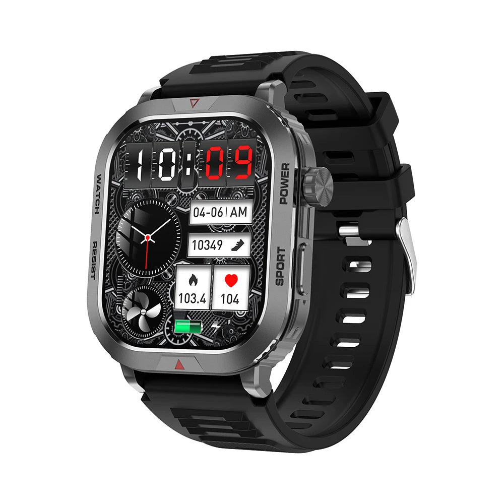 Smart Watch Men Women For Android iOS IP68 Waterproof 2 Inch Bluetooth Voice Call Heart Rate Sleep Monitoring Sports Smartwatch