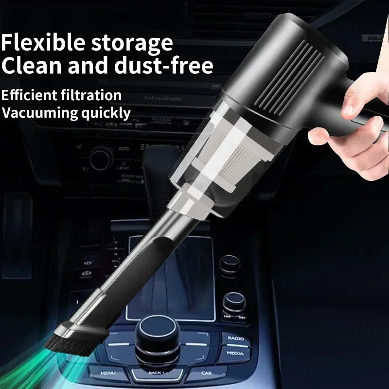 Wireless Car Vacuum Cleaner Strong Suction Dust Catcher Cordless Handheld Wet Dry Vacuum Cleaner Air Duster For Car