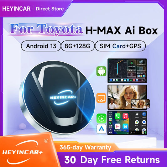 2024 New HEYINCAR  Android 13 Tv box Plus For Toyota RAV4 Camry Corolla Crown Highlander Tacoma Yaris Car Play Ai Box SM6225