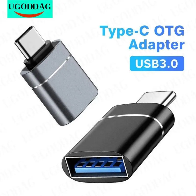 Type C To USB 3.0 OTG Adapter USB C Male To USB Female Converter for Macbook Air Pro Samsung S21 Xiaomi Huawei C Mouse OTG Plug