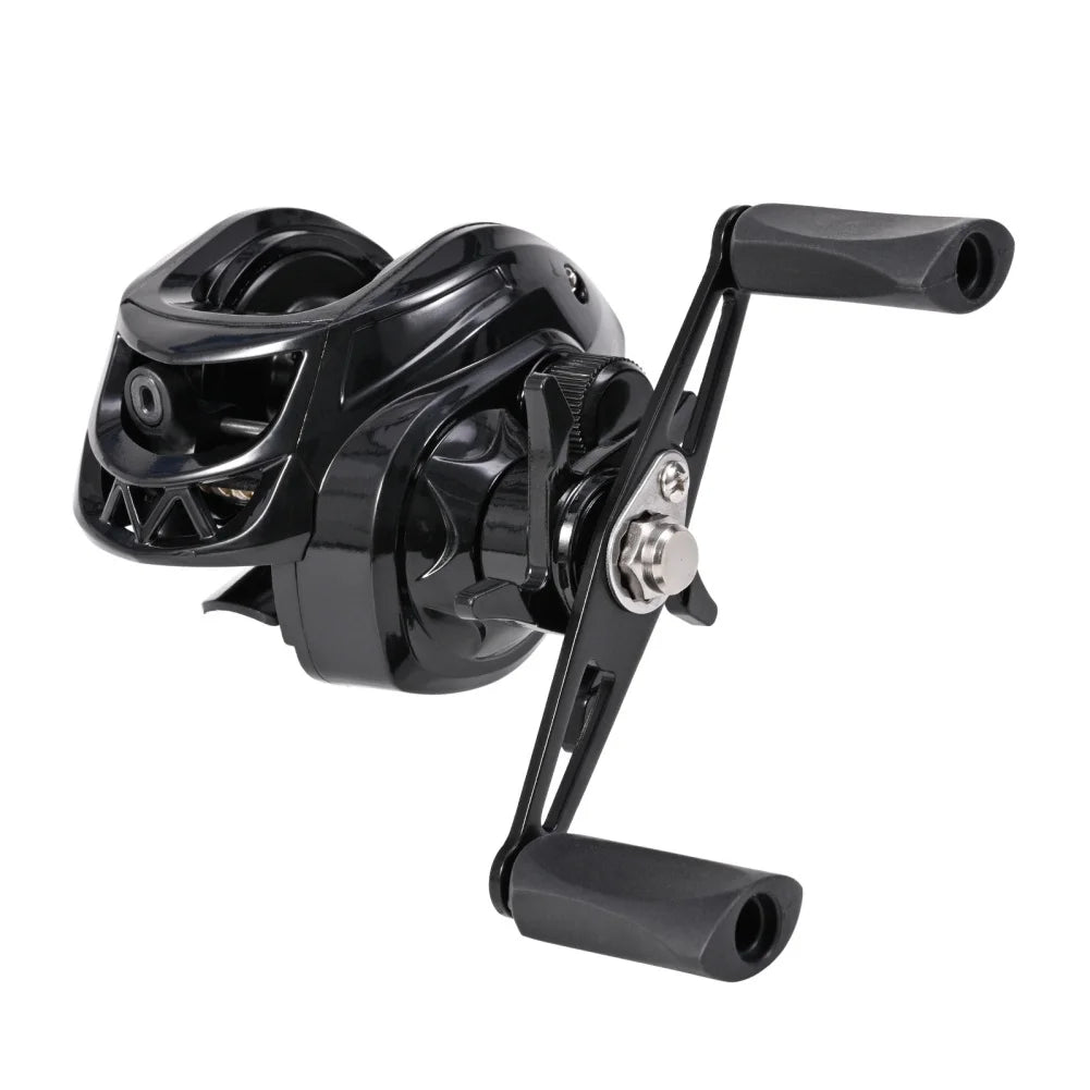 Fishing Reel Baitcasting Gear Ratio 7.2:1 Casting Reel Right / Left Handed 12LB Max Drag For Outdoor Freshwater Saltwater