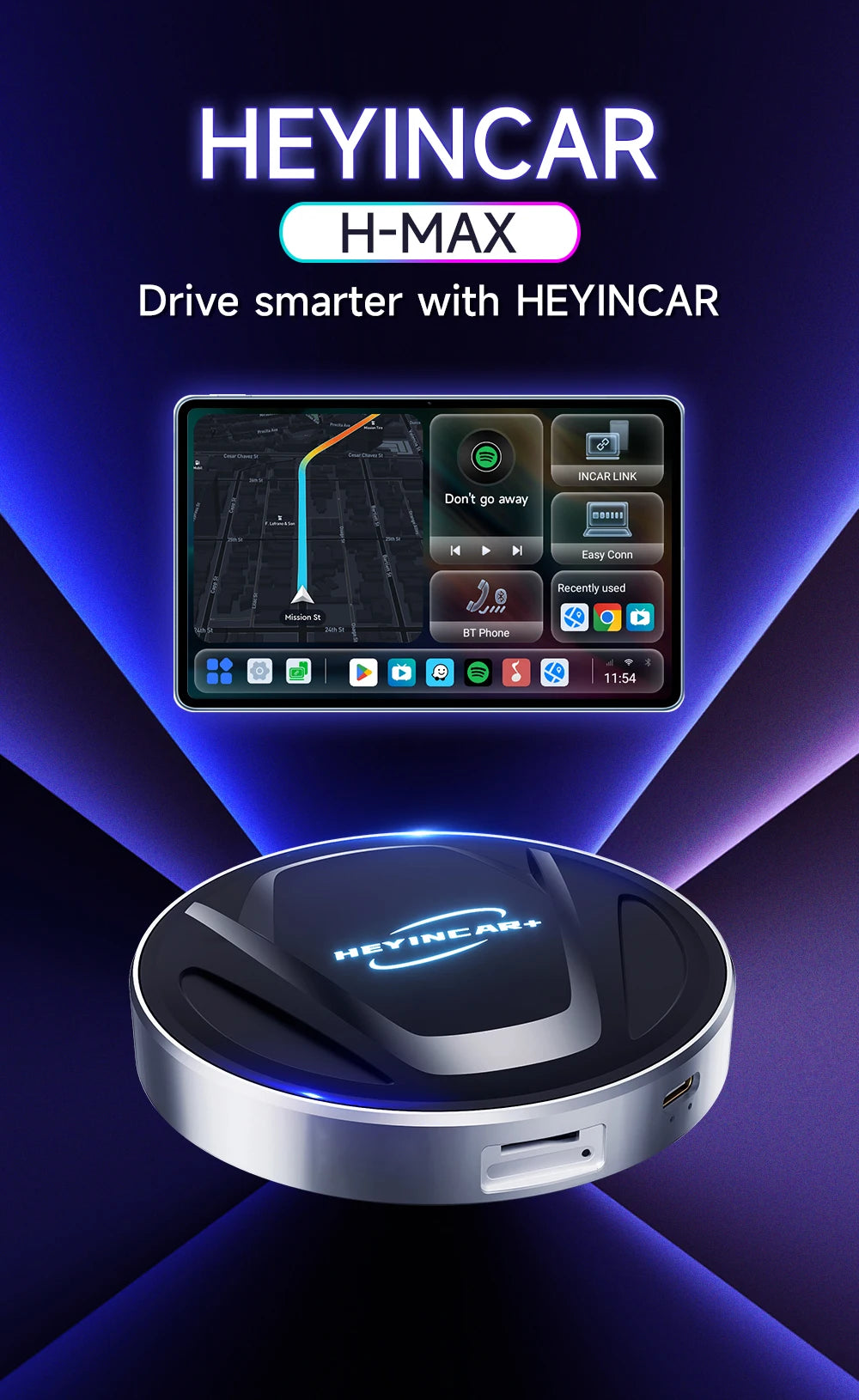 2024 New HEYINCAR  Android 13 Tv box Plus For Toyota RAV4 Camry Corolla Crown Highlander Tacoma Yaris Car Play Ai Box SM6225