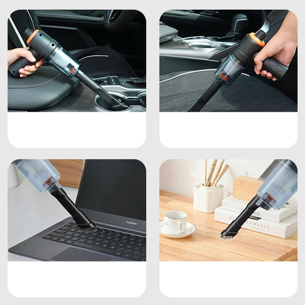 6000Pa Wireless Car Vacuum Cleaner Cordless Handheld Auto Vacuums ABS 2000MA Car Electrical Appliances