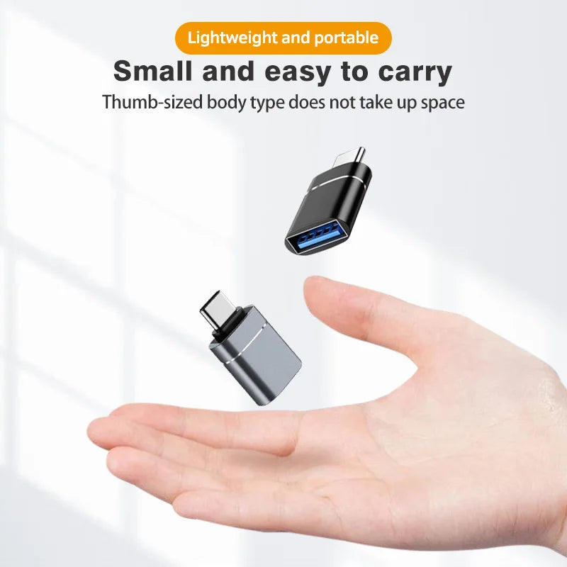 Type C To USB 3.0 OTG Adapter USB C Male To USB Female Converter for Macbook Air Pro Samsung S21 Xiaomi Huawei C Mouse OTG Plug