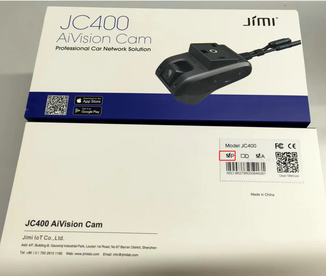 JC400P 4G GPS DashCam Live Car DVR JIMIMAX Wifi Hotspot Vehice Cam 2 Stream Video Cut-Off Fuel 1080P Recorder Front & Inside Kit