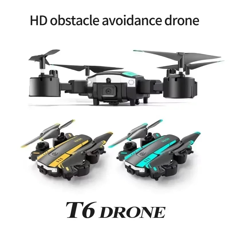 10000m ﻿t6 Drone 8k Profesional 4k Hd Gps Camera Obstacle Avoidance Aerial Photography Optical Flow Foldable Portable Quadcopter