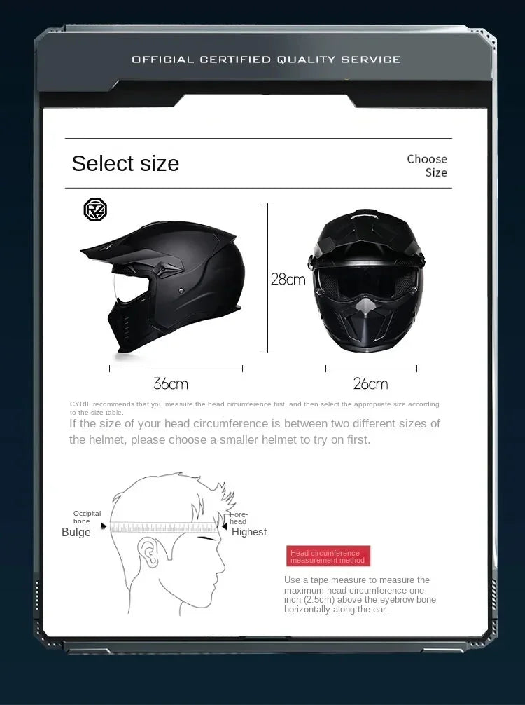 Retro Motorcycle Riding Helmet Men's and Women's Motorcycle Combination Full Helmet Pull Half Helmet Four Seasons Universal DOT