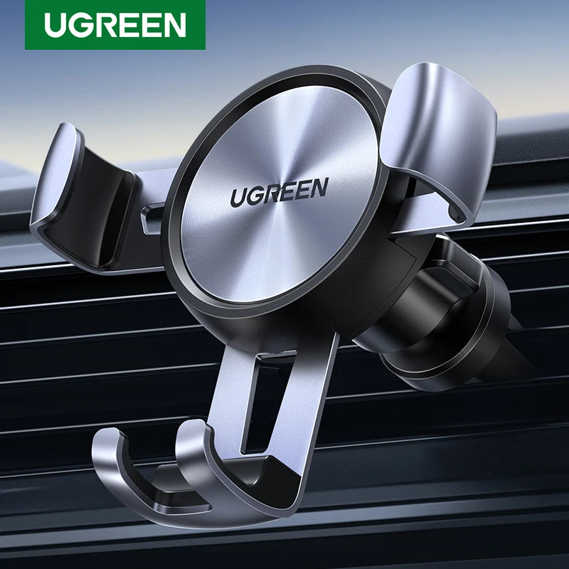 UGREEN Car Phone Holder for Mobile Smartphone Support Cell Phone Stand for iPhone 16 15 Pro Auto Vent Mount Gravity Holder Stand