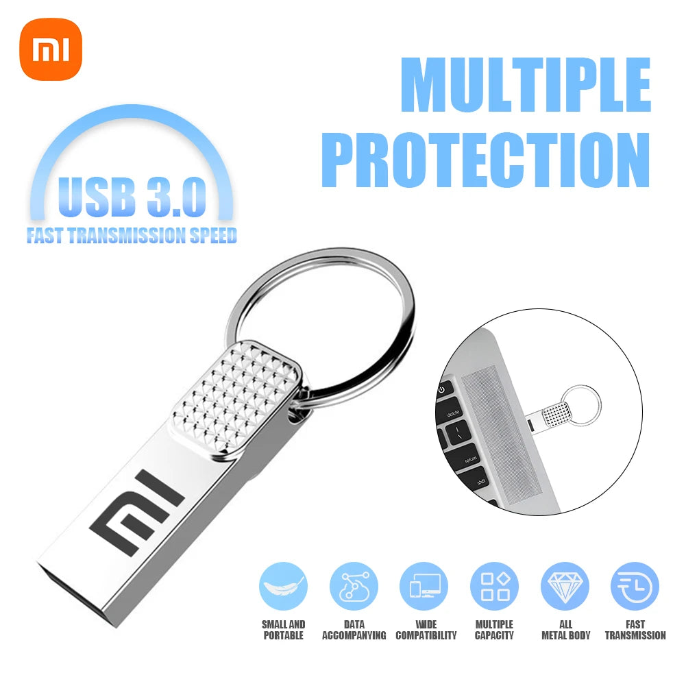 Xiaomi 2TB Super Metal Usb Flash Drive 1TB Pen Drive High Speed Memory Stick 256GB 512GB U Disk 128GB Memoria Usb 3.0