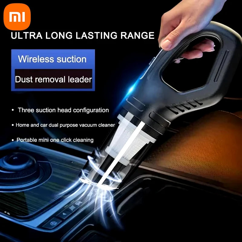 Xiaomi 120w Car Vacuum Cleaner Usb Charging Handheld Cordless Vacuum Cleaner Powerful Suction For Auto/home/office/pet Hair