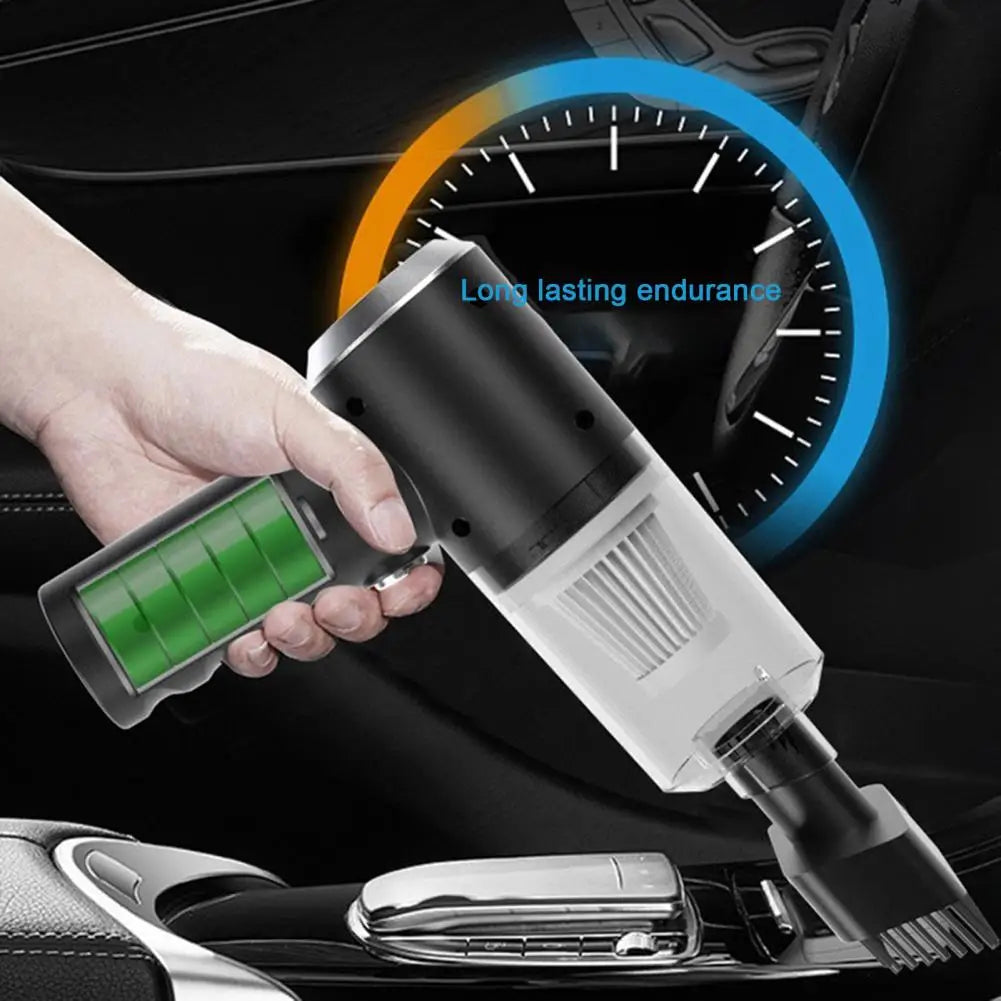 Wireless Car Vacuum Cleaner with Powerful Motor Strong Suction Low Noise Rechargeable Car Vacuum Pet Hair Dust Remover Kit