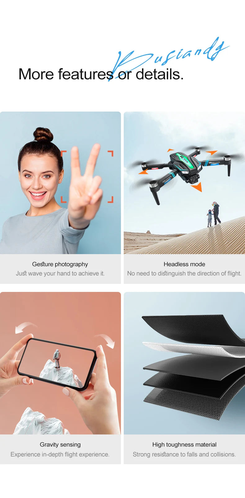 Lenovo 10000M LU90 Drone 8K HD Dual Camera Brushless Motor Obstacle Avoidance Optical Flow Adjustment Remote Control Toys 2024