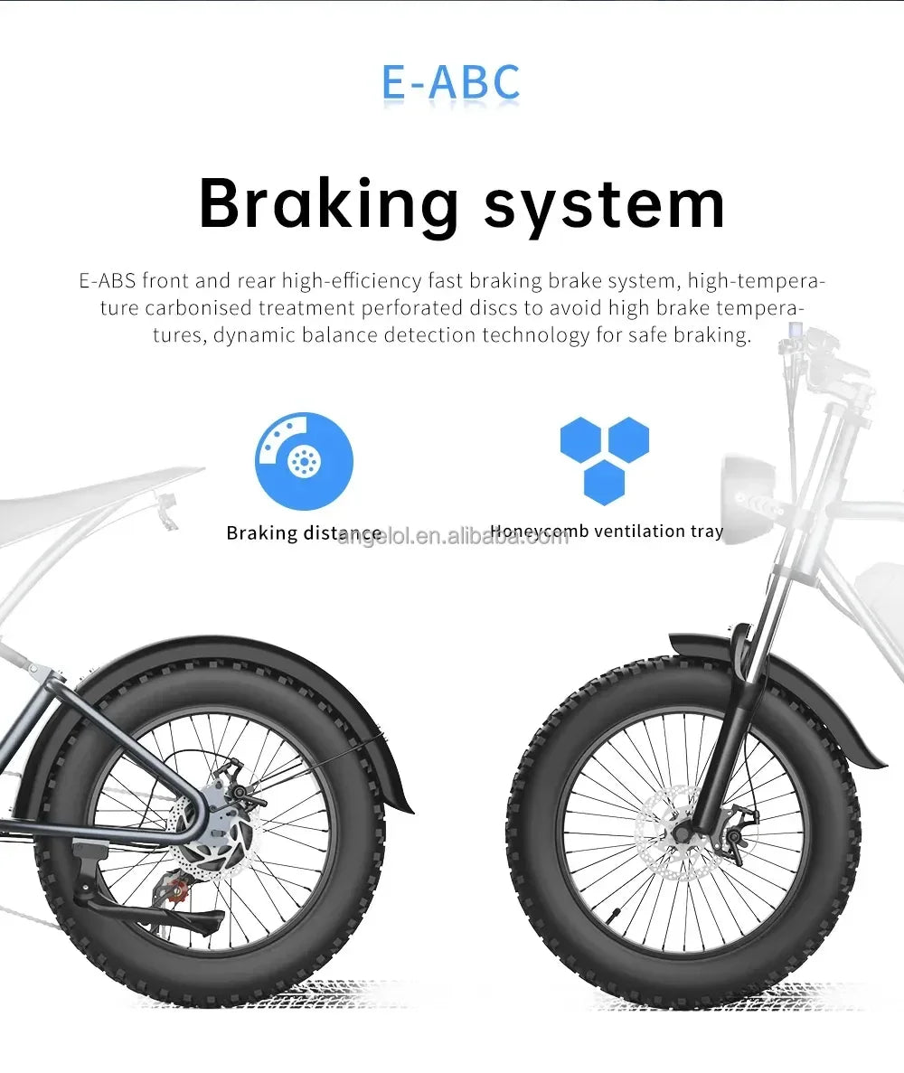 Off-Road Electric Bike 1000W Motor48V15.6AH Lithium Battery Road Electric Bicycle For Adults Mountain Electric Bike MTB