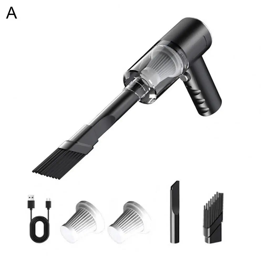 Wireless Car Vacuum Cleaner with Powerful Motor Strong Suction Low Noise Rechargeable Car Vacuum Pet Hair Dust Remover Kit