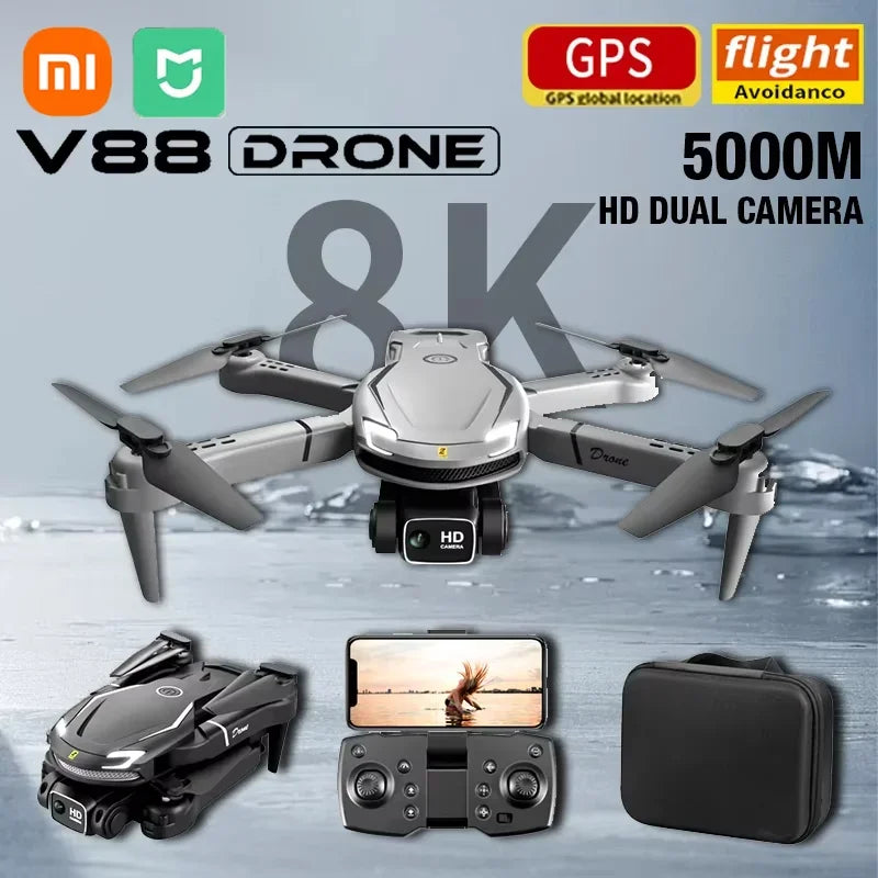 Xiaomi Mijia V88 Drone 8K HD Professional Aerial Dual-Camera Omnidirectional Obstacle Avoidance Drone GPS Folding Quadcopter New