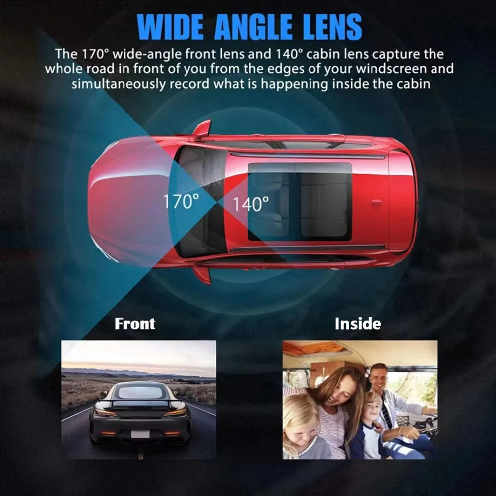 1080P Car Dvr WIFI Dash Cam for Cars Dual camera for Vehicle Recorder Video Rear View Camera Black Box car accsesories