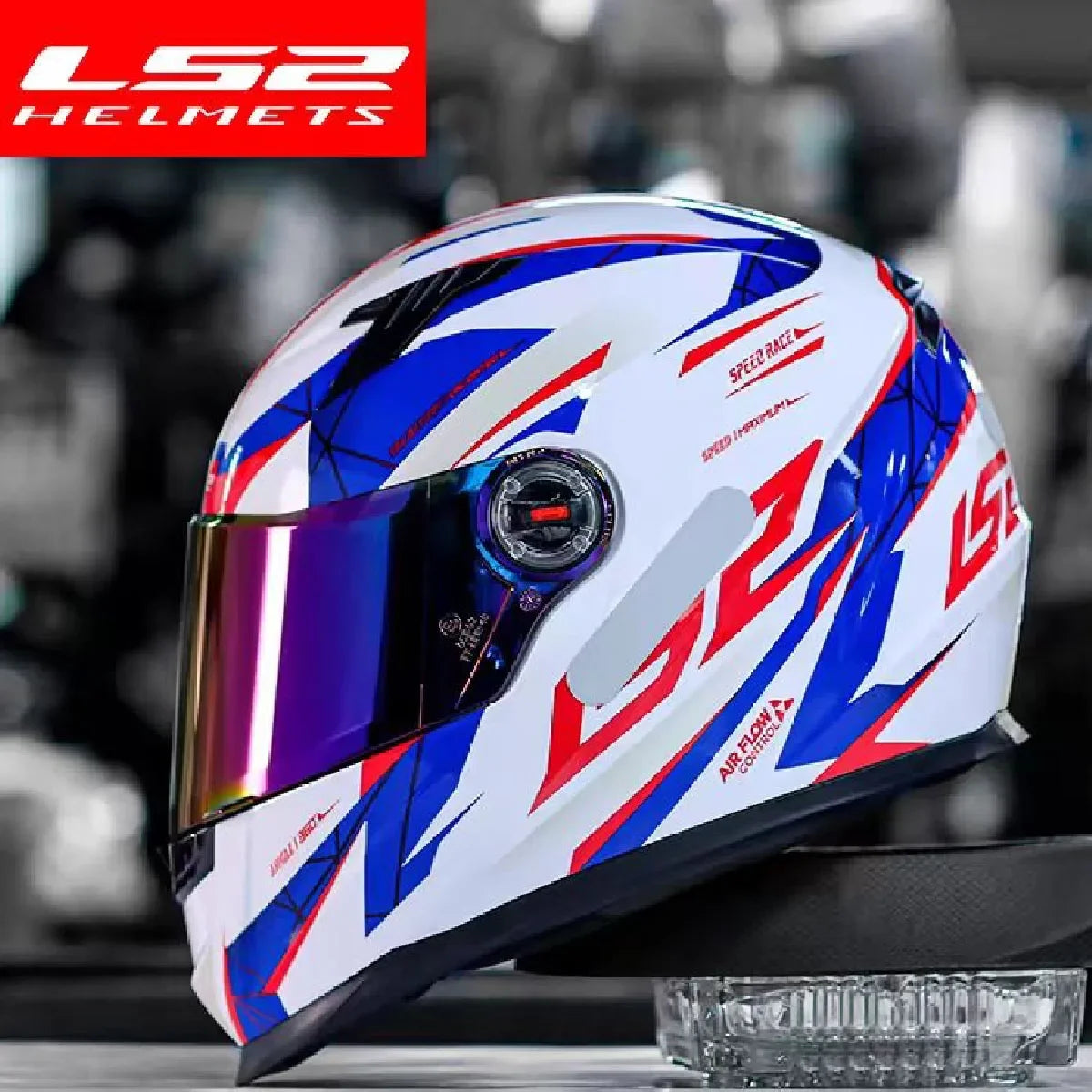 Original LS2 FF358 Motorcycle Helmet Full Face Off-road Racing Helmet Cascos Para Moto Men Black White Capacetes Casco Moto DOT