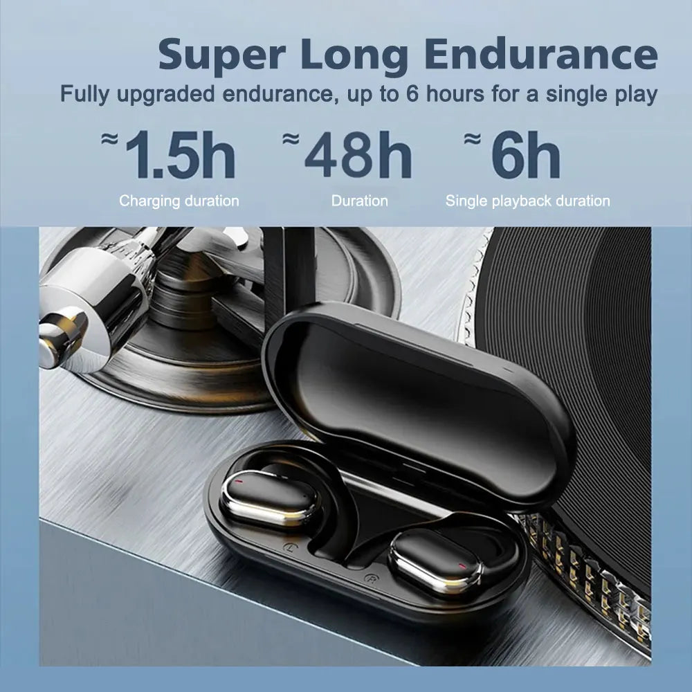 X91 OWS Bluetooth Earphones Sport Wireless Headphones with Mic Gaming Waterproof HiFi Stereo Wireless Earbuds BT5.3