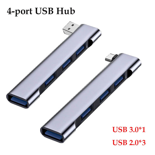 USB C HUB 3.0 Type C 4 Port Multi USB Splitter OTG Adapter For Xiaomi Lenovo Macbook Pro 13 15 Air Pro Computer Accessories