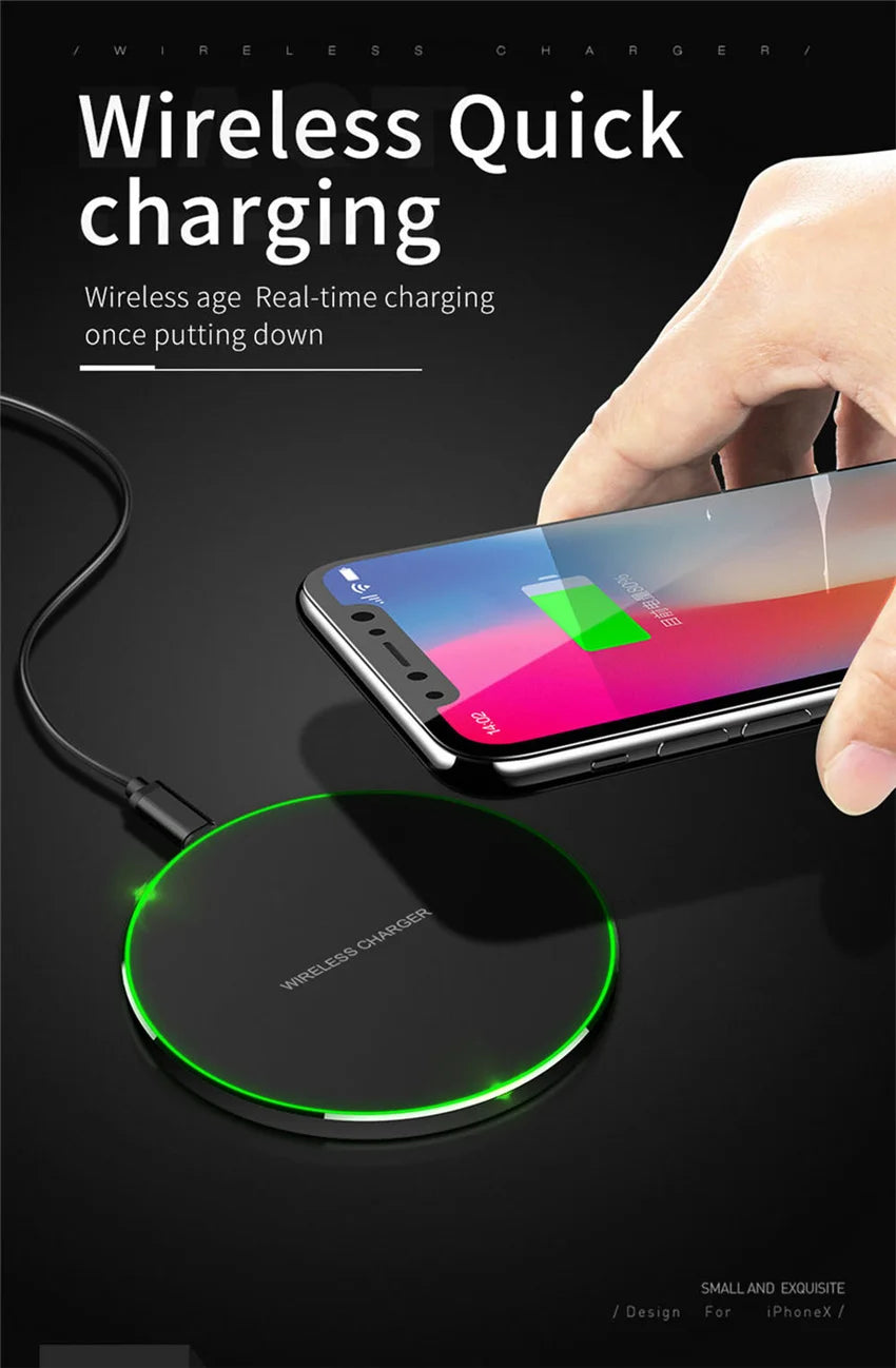 60W Fast Wireless Charger Pad for iPhone 14 13 16 15 Pro Max Samsung Galaxy S22 S21 S23 S10 S9 Xiaomi Wireless Charging Station