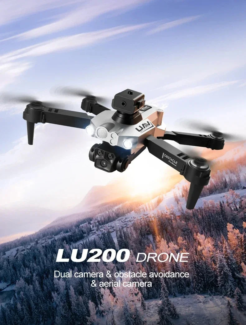 Lenovo LU200 Pro RC Drone 8K GPS HD Aerial Photography Triple-camera Omnidirectional Obstacle Avoidance Brushless Drone 10000m