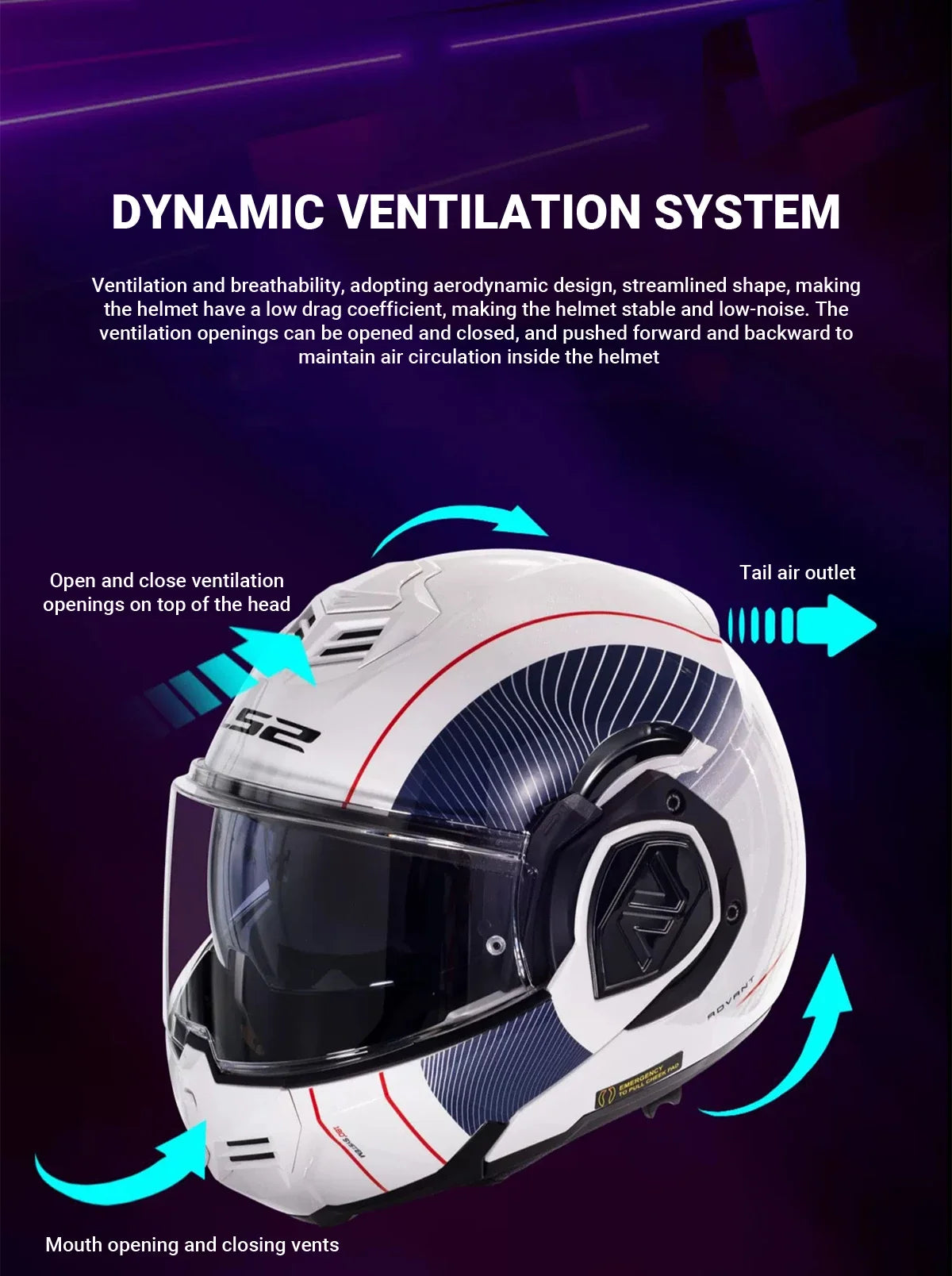 LS2 FF906 Advant Full Face Flip Up Helmets Motorcycle Modular Double Visor Helmet built-in Lens ECE Capacete Casque Casco Moto