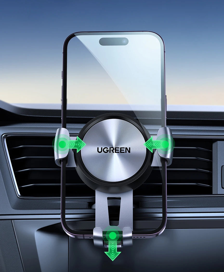 UGREEN Car Phone Holder for Mobile Smartphone Support Cell Phone Stand for iPhone 16 15 Pro Auto Vent Mount Gravity Holder Stand