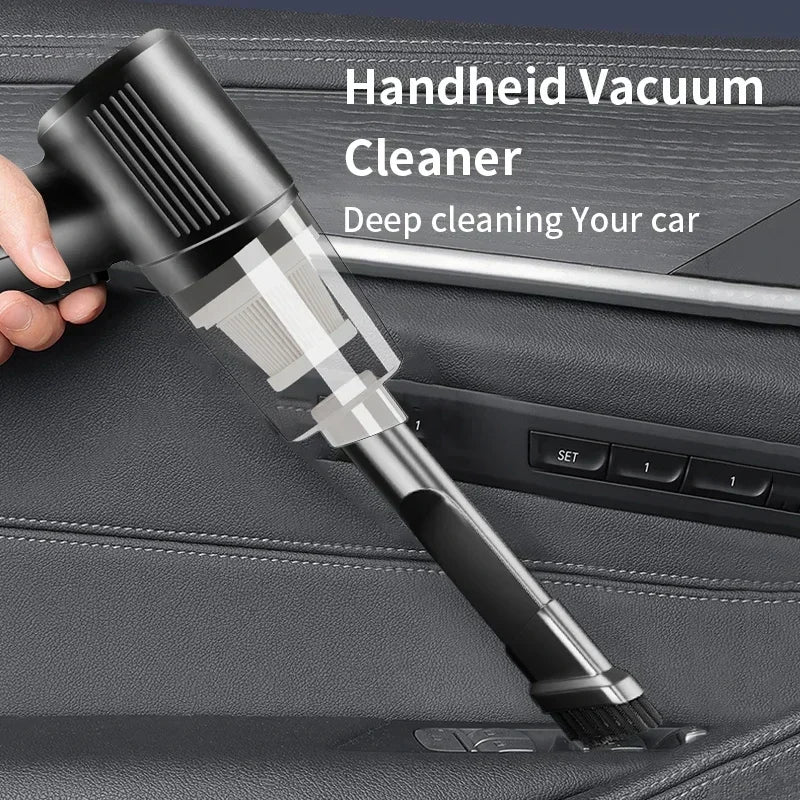 Wireless Car Vacuum Cleaner Strong Suction Dust Catcher Cordless Handheld Wet Dry Vacuum Cleaner Air Duster For Car