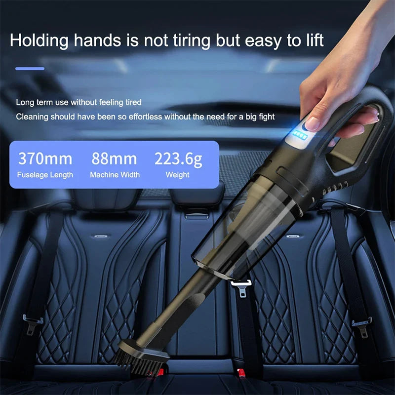 Xiaomi 120w Car Vacuum Cleaner Usb Charging Handheld Cordless Vacuum Cleaner Powerful Suction For Auto/home/office/pet Hair