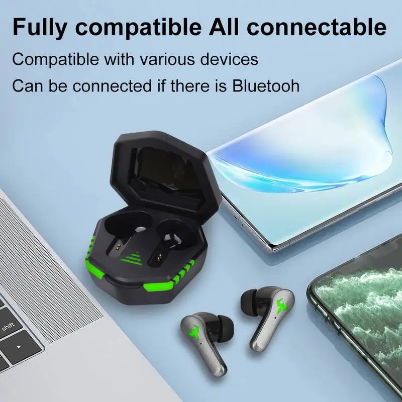 N35X Earphone Bluetooth 5.2 Headset TWS Wireless Headphone Touch Control HiFi Sports Games Earbuds For iPhone Xiaomi Samsung